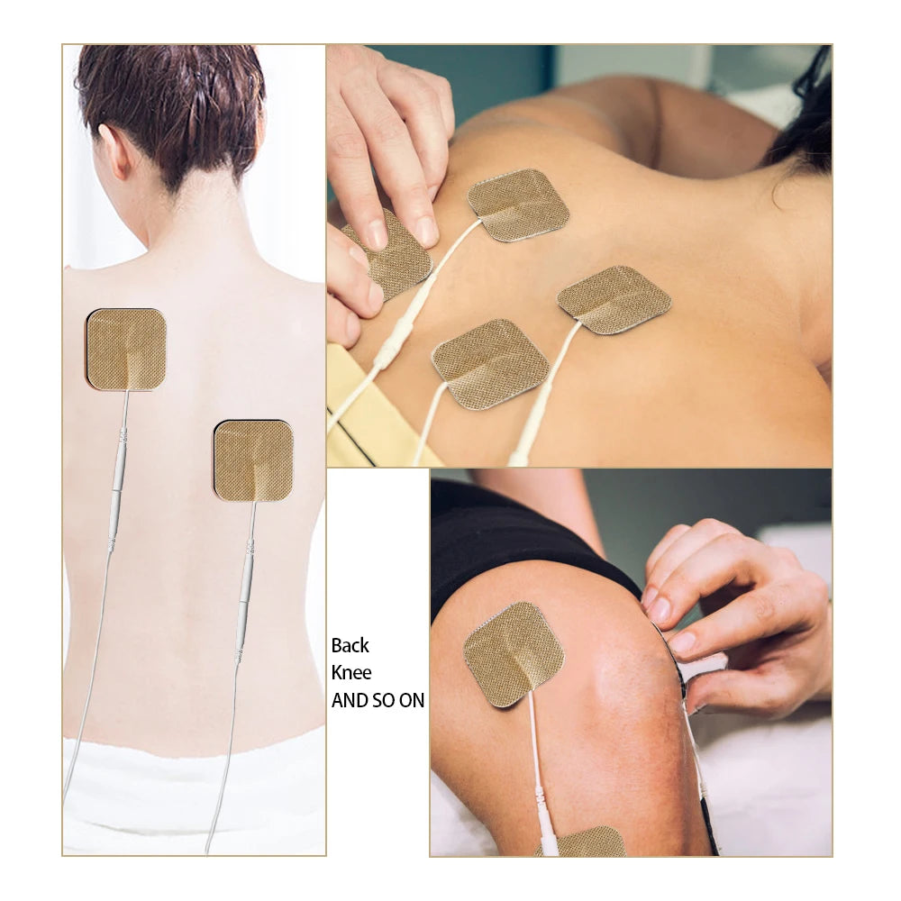 5x5cm EMS Muscle Stimulator Electrode Pads TENS Unit Gel Patches Electric Low Frequency Massage Machine Replacement Pad