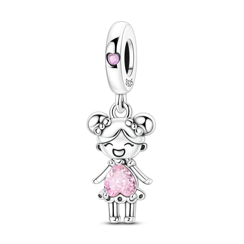 Charm Hot Sales 925 Silver Original Charms Beads Fit Pendant Charm Bracelet Dangle for Women DIY Fine Jewelry Making