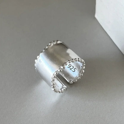 VENTFILLE 925 Sterling Silve Flower Ring for Women Gift Hollow Out Design Retro Hip Hop Versatile Jewelry Party Gift Dropship