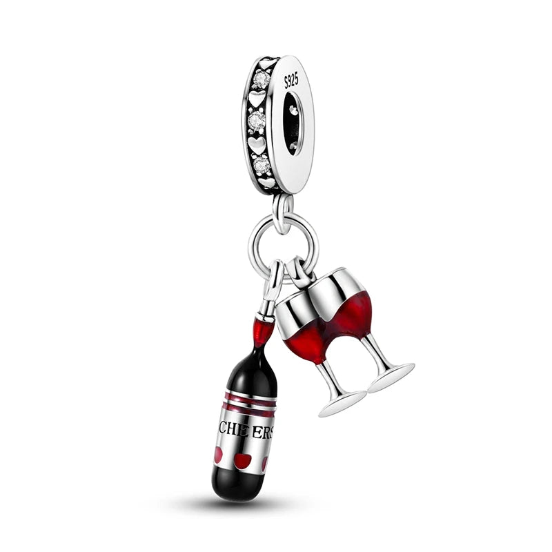 Charm Hot Sales 925 Silver Original Charms Beads Fit Pendant Charm Bracelet Dangle for Women DIY Fine Jewelry Making