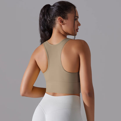 Nylon Sexy Women's Sports Bra Top Women Tight Elastic Gym Sport Yoga Bras Crop Top Yoga Clothes Stretch Women Sports Underwear