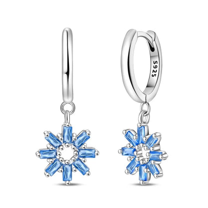New 925 Sterling Silver Wine Cup Butterfly  Women Earrings Brilliant Wedding Engagement Star Earrings Jewelry Gift