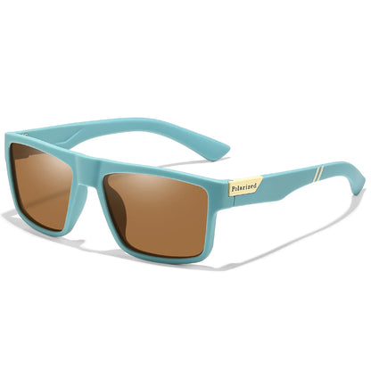 Retro Style Square Frame Polarized Cycling Sunglasses Men Night Vision Car Driving Sunglass Dirt Bike Motorcycle Glasses UV400