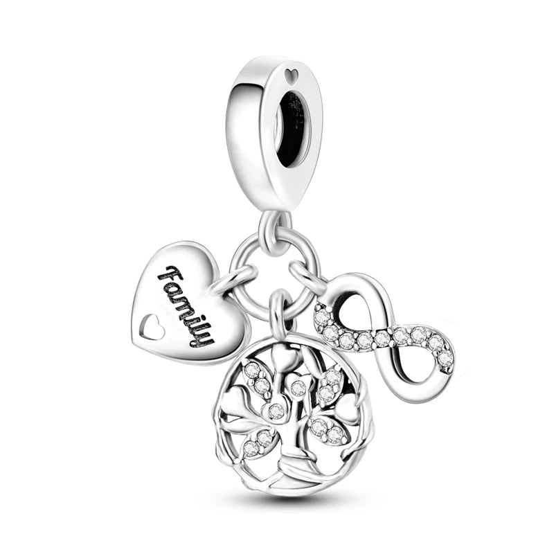 Charm Hot Sales 925 Silver Original Charms Beads Fit Pendant Charm Bracelet Dangle for Women DIY Fine Jewelry Making