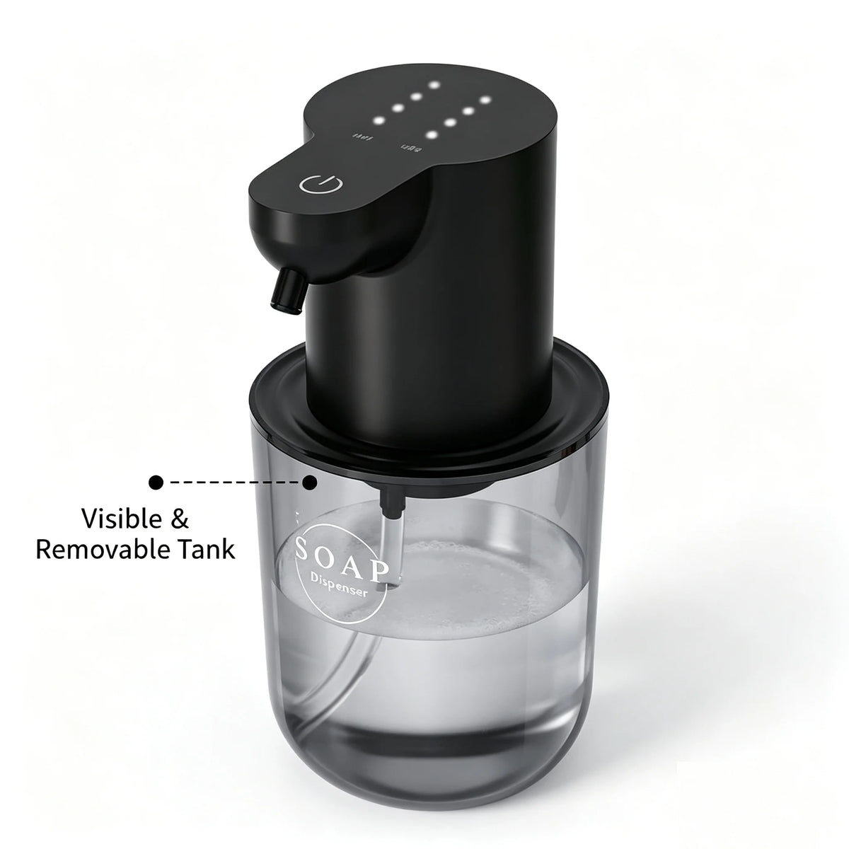 New Wall Mounted Automatic Soap Dispenser Foam Smart Hand Washing Machine 500ml Liquid Rechargeable Bathroom Induction Sensor