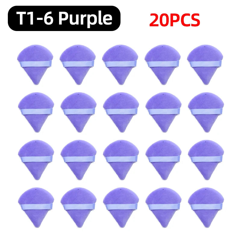 OGEYERO Velvet Triangle Powder Puff Make Up Sponges for Face Eyes Contouring Shadow Seal Cosmetic Foundation Makeup Tool