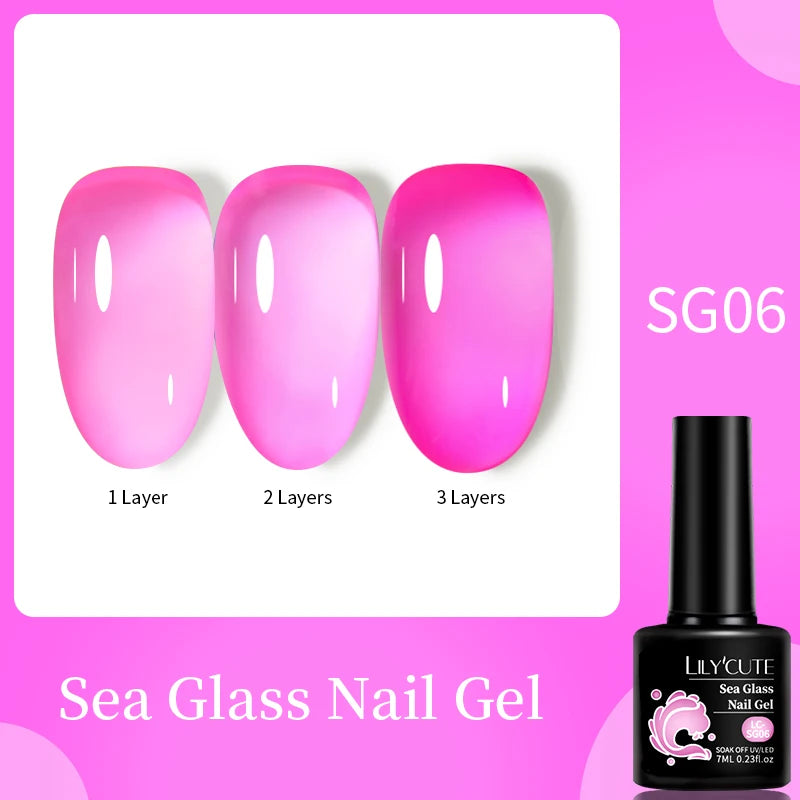 LILYCUTE 7ML Jelly Black Quick Extension Gel Nail Polish Nude Esmalte Unas Semipermanente UV Soak Off Nail Art Construction Gel