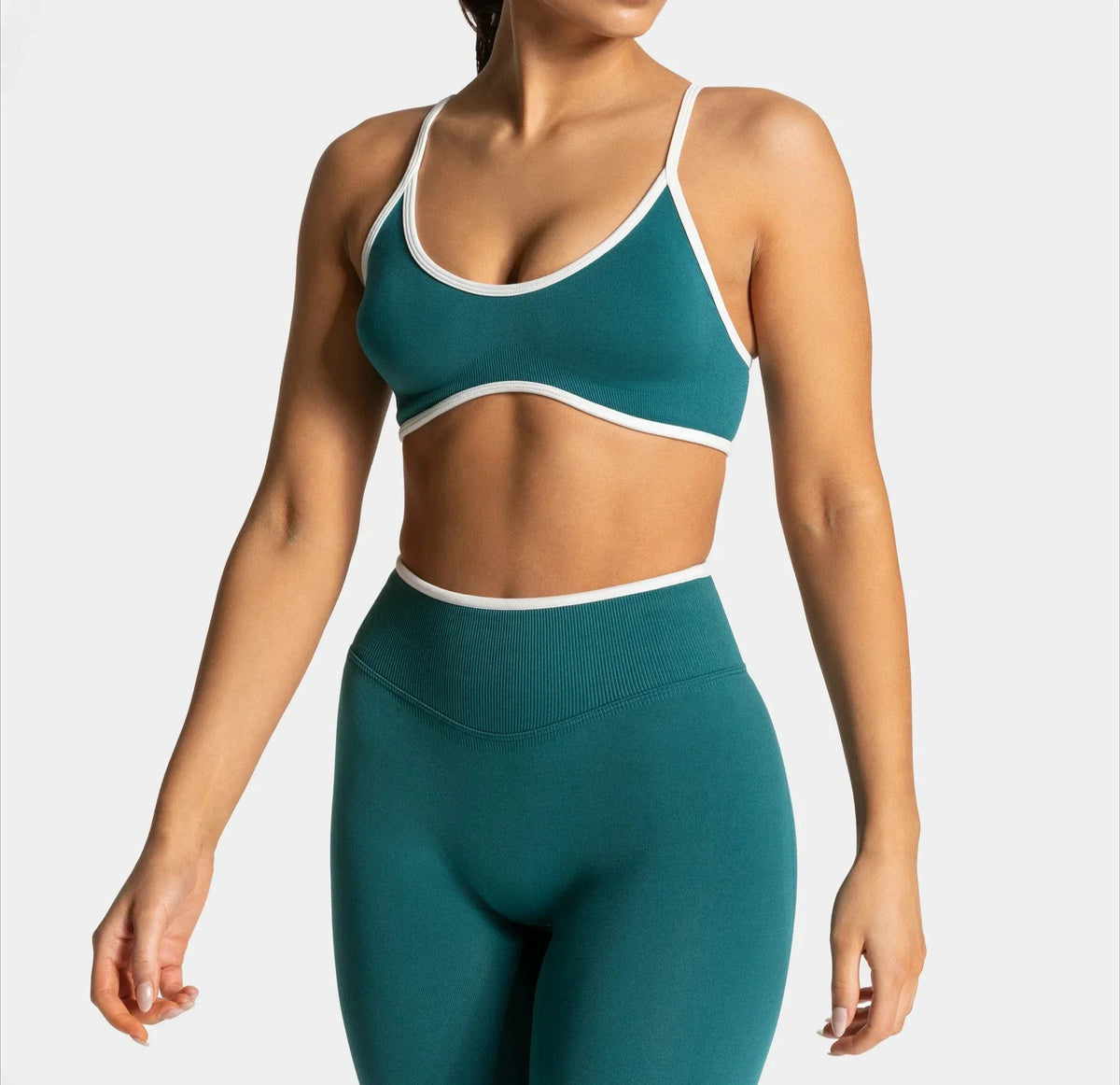 Women Solid Color Gym Sports Bra Summer Yoga Fitness Top Sexy Backless Knit Bra with Chest Cushion Suspender Breathable Bra