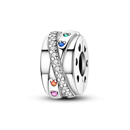 Charms 925 Silver Butterfly Dragonfly Flowers Stars Moon Devil's Eye Spacer Beads Fit Qikaola 925 Original Bracelets DIY Jewelry