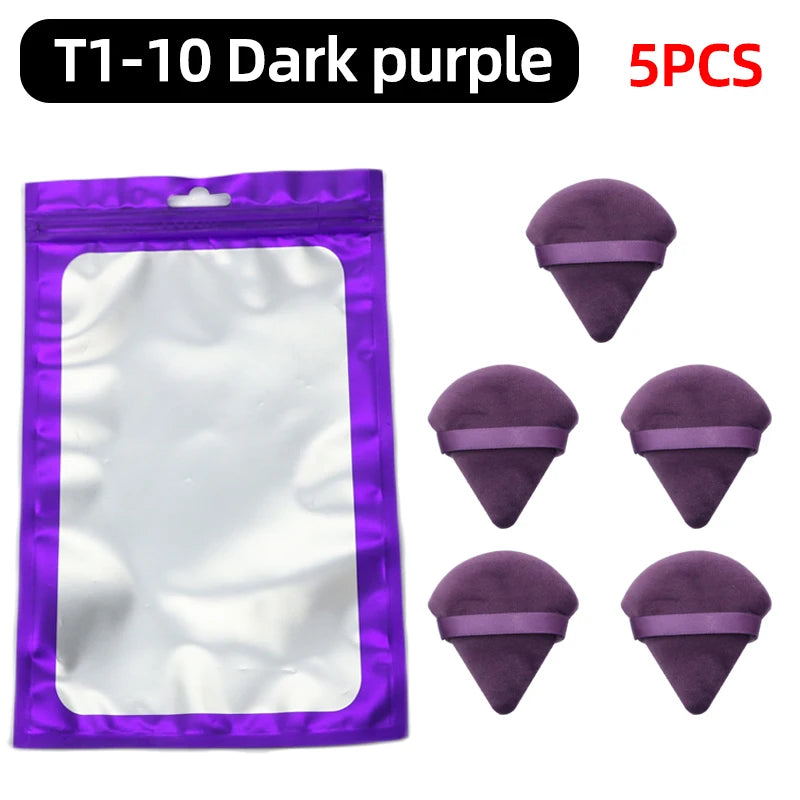 OGEYERO Velvet Triangle Powder Puff Make Up Sponges for Face Eyes Contouring Shadow Seal Cosmetic Foundation Makeup Tool