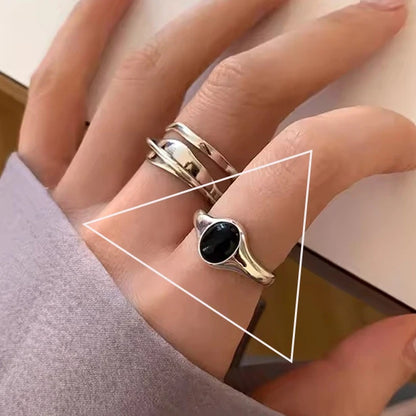 VENTFILLE 925 Sterling Silve Flower Ring for Women Gift Hollow Out Design Retro Hip Hop Versatile Jewelry Party Gift Dropship