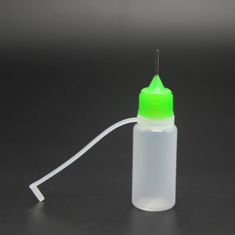 1PC 10ml Colorful Needle Tip Bottle Refillable Squeezable Needle Bottle Point Line DIY Polymer Clay Tool Glue Applicator Bottle