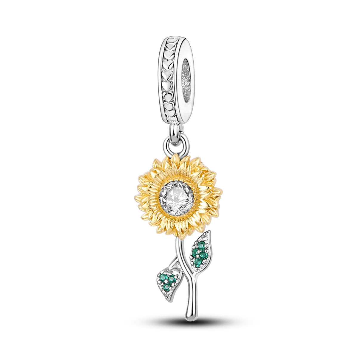 925 Silver Rainbow Flower Dragonfly Charms Dangle Charm Animal Bead Fit Original Bracelet Jewelry DIY