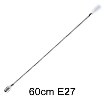 Flexible E27 to E27  LED Bulb Extension Lamp Holder 20CM 30CM 40CM 50CM 60CM Light Socket LED Lamp Base Converter Bulb Holder