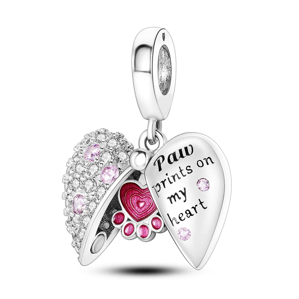 925 Silver Rainbow Flower Dragonfly Charms Dangle Charm Animal Bead Fit Original Bracelet Jewelry DIY