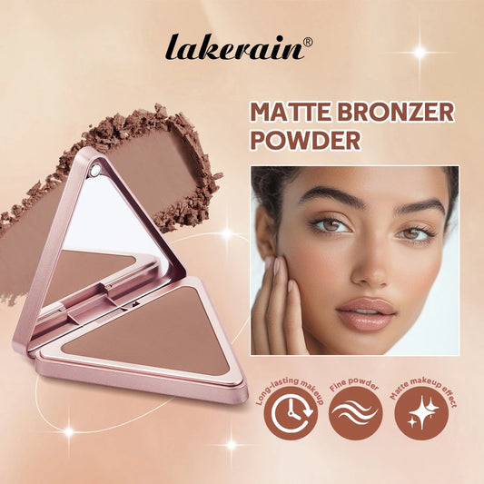 Matte Bronzer Powder Long-Lasting Makeup Effect Waterproof Sweatproof Setting Powder Oil Control Bronzers Smooth Face Makeup