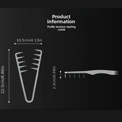 Volumizing Wide-Tooth Hair Styling Comb Textured Styling Comb Korea Style Seam Covering Bangs Hair Combs For Men
