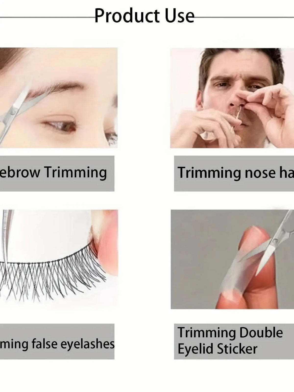 Small Stainless Steel Scissors For Nails, Eyebrow And Nose Hair Scissors, Nail Trimmers, Facial Trimmers, Makeup And Beauty Tool
