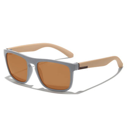 Retro Style Square Frame Polarized Cycling Sunglasses Men Night Vision Car Driving Sunglass Dirt Bike Motorcycle Glasses UV400