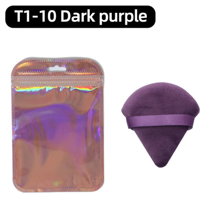 OGEYERO Velvet Triangle Powder Puff Make Up Sponges for Face Eyes Contouring Shadow Seal Cosmetic Foundation Makeup Tool