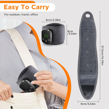 Electric Cordless Heated Ankle Wrist Guard Massager for Right Left Hand/Foot Vibration Massage Wristband Hot Ankle Joint Brace