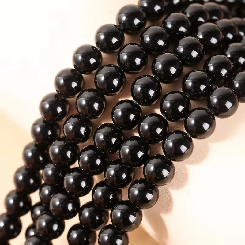 Natural Stone Golden Obsidian Bead Irisation Round Loose Spacer 4 6 8 10 12mm For Jewelry Making Diy Bracelet Necklace Accessory