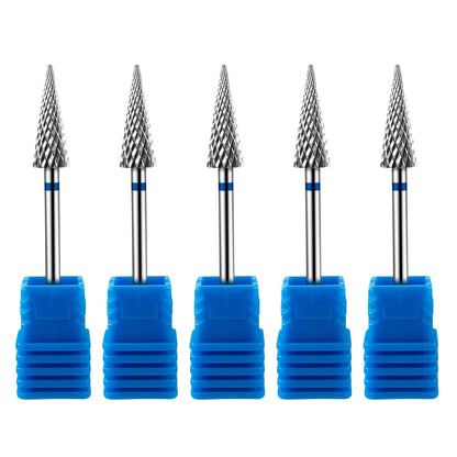 Tip Tungsten Carbid Nail Drill Bits Electric Manicure Drill Accessory Milling Cutters for Nail Gel Polish Remover Nail Tools