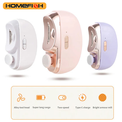 Electric Baby Nail Trimmer Automatic - Anti-Splash Anti-Pinch Nail Polisher