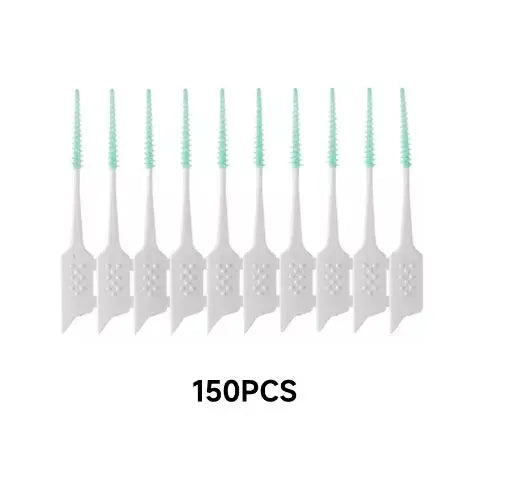 150 Pieces/Set Of New Silicone Interdental Brushes Ultra Soft Cleaning Toothbrushes Dental Care Floss Toothpicks Oral Tools