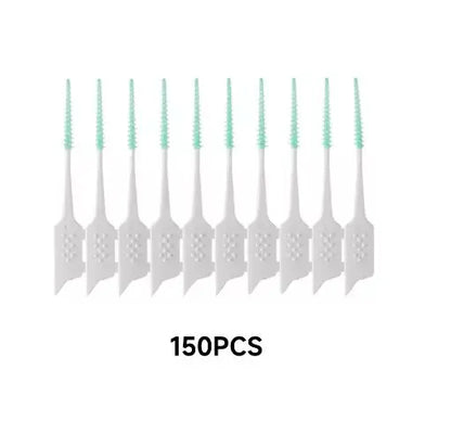 150 Pieces/Set Of New Silicone Interdental Brushes Ultra Soft Cleaning Toothbrushes Dental Care Floss Toothpicks Oral Tools