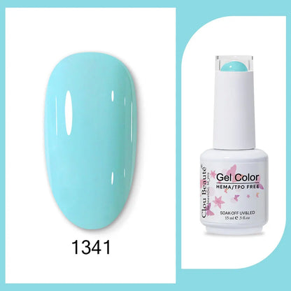 Clou Beaute TPO FREE Nail Gel Polish High Pigment Nail Art Supply Spring Summer Pastal Color Varnish UV Gel Clear Base Top Coat