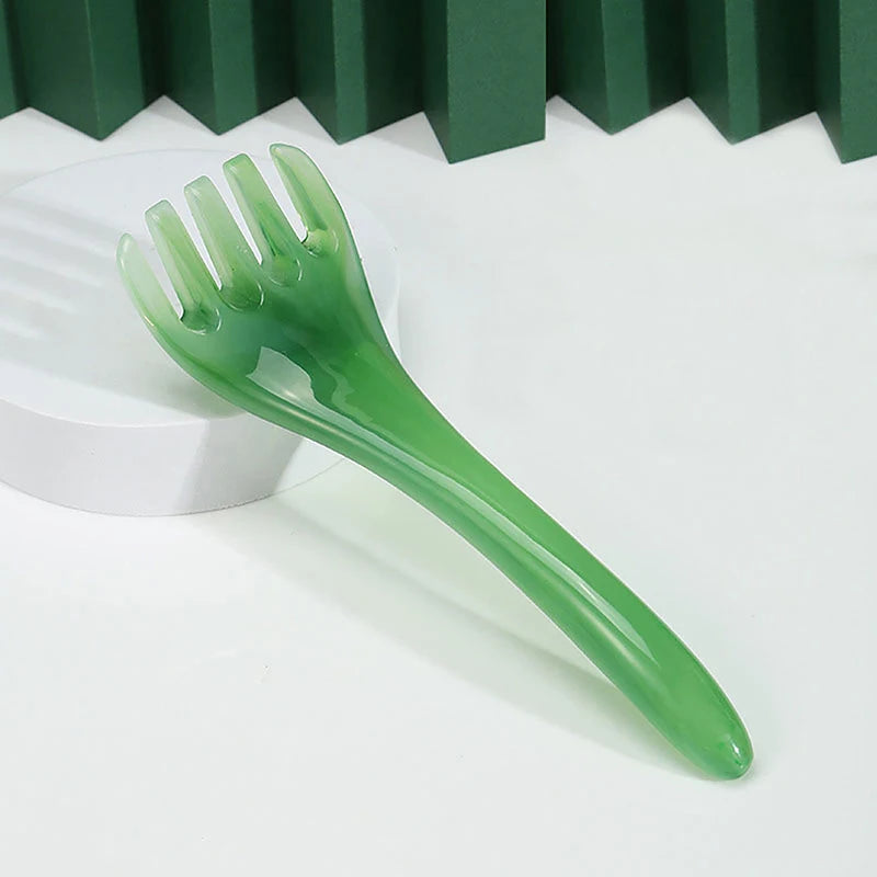 Resin Octopus Comb Head Massager Meridian Scraping Scalp Massage Brush Acupuncture SPA Gua Sha Health Massage Tool