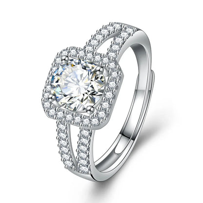New 925 Sterling Silver Ring High Quality Perfect Gem Zircon For Women Wedding Fine Jewelry Accessories Party Gifts