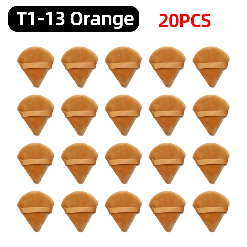 OGEYERO Velvet Triangle Powder Puff Make Up Sponges for Face Eyes Contouring Shadow Seal Cosmetic Foundation Makeup Tool