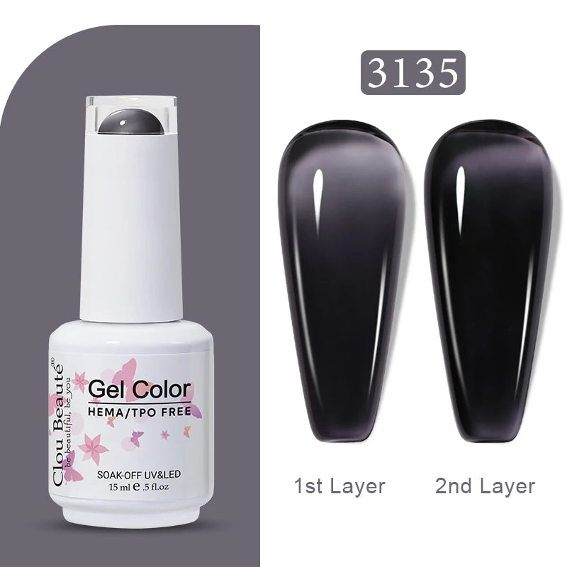 Clou Beaute TPO FREE Nail Gel Polish High Pigment Nail Art Supply Spring Summer Pastal Color Varnish UV Gel Clear Base Top Coat