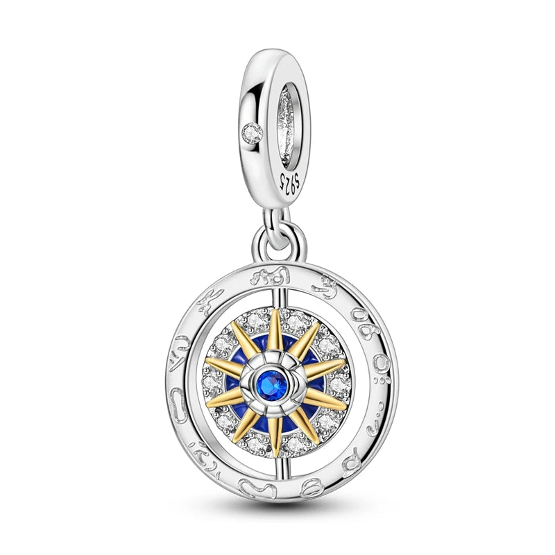 Hot Sales 925 Sterling Silver Charms Beads Devil's Eye Fatima's Hand Cross Beads Fit Original Bracelet Women DIY Jewelry Gifts