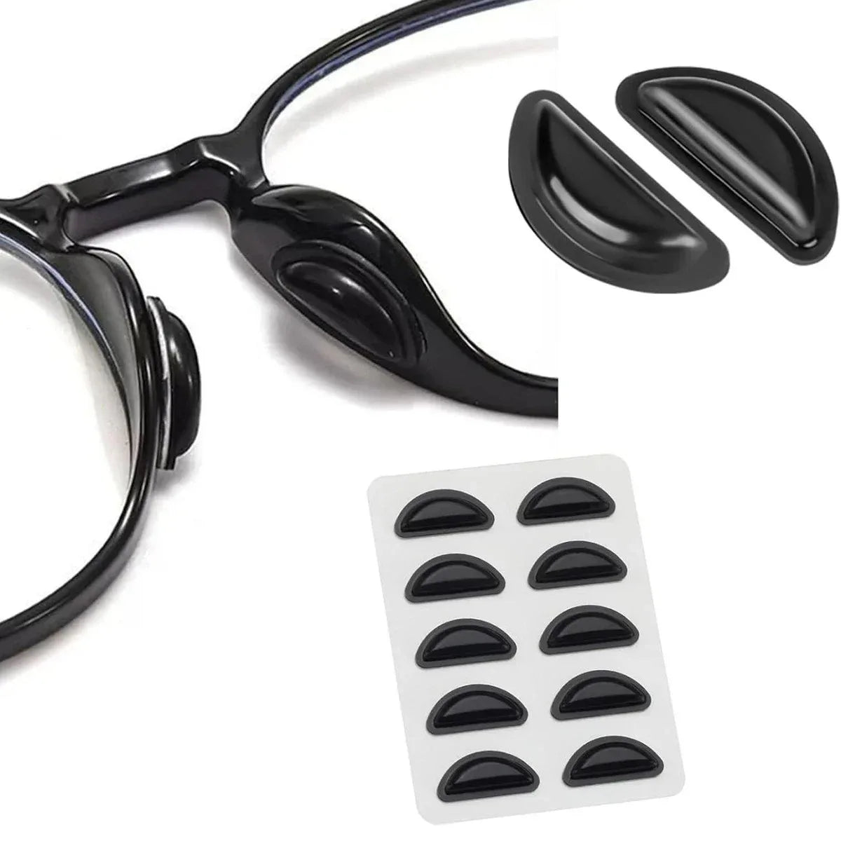 Viewring Non-slip Silicone Nose Pad For Glasses Eyeglasses And Sunglasses Soft Anti Slip Nose Pads Reading Glasses Accessories