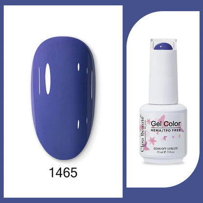 Clou Beaute TPO FREE Nail Gel Polish High Pigment Nail Art Supply Spring Summer Pastal Color Varnish UV Gel Clear Base Top Coat