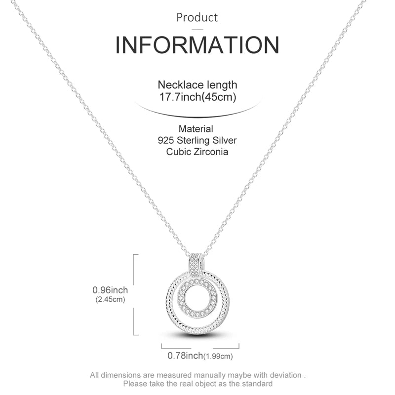 Original 925 Sterling Silver Necklace For Women Pearl Cross Butterfly Turtle Heart Shape Women Necklace Jewelry Gift