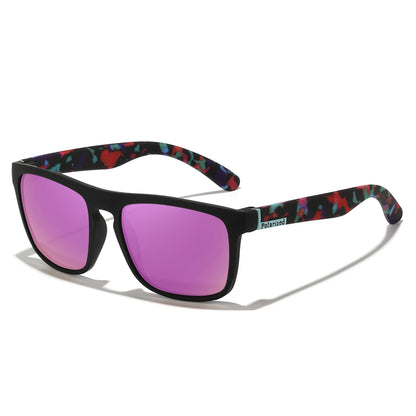 Retro Style Square Frame Polarized Cycling Sunglasses Men Night Vision Car Driving Sunglass Dirt Bike Motorcycle Glasses UV400