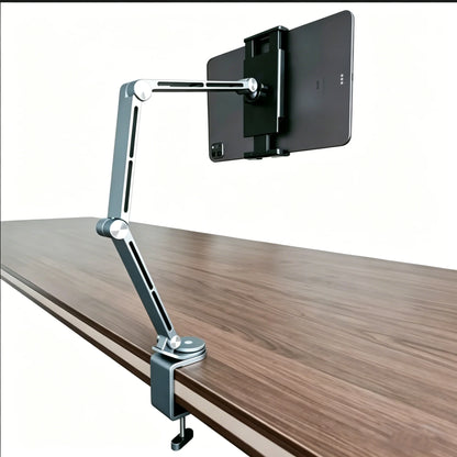 Adjustable Aluminum Desktop Stand Suitable For Tablets iPad Universal Foldable 360 ° Rotation Compatible With 4.7-12.9 Inch