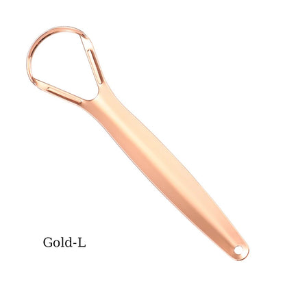 Fights Bad Breath Tongue Cleaner, Stainless Steel Scraper, Removes Bacteria & Coating, for Fresh Breath Daily