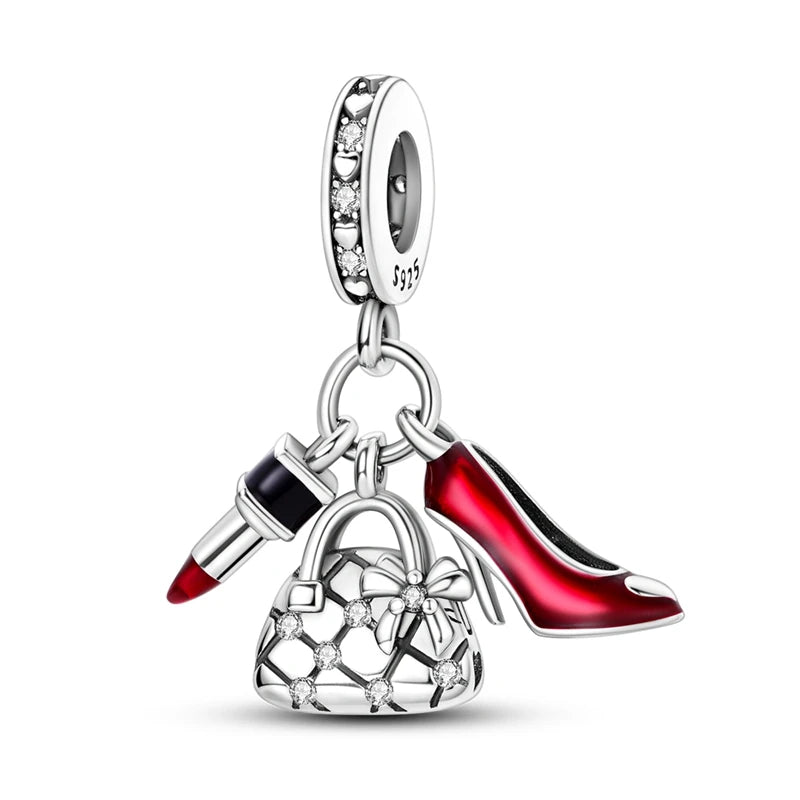 Charm Hot Sales 925 Silver Original Charms Beads Fit Pendant Charm Bracelet Dangle for Women DIY Fine Jewelry Making