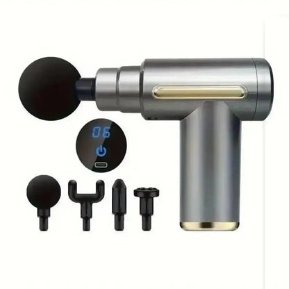 2026 Portable Muscle Massage Gun For Body Massage, With Led Touch Screen, Speed Adjustment, Rechargeable