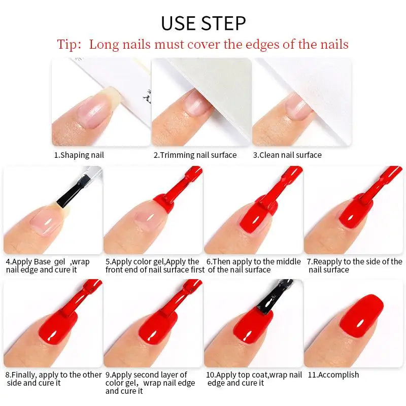 LILYCUTE 7ml Base Nowipe Top Coat Soak Off UV LED Gel Nail Polish Reinforcement Gel Semi Permanent Multifunction Gel Varnishes