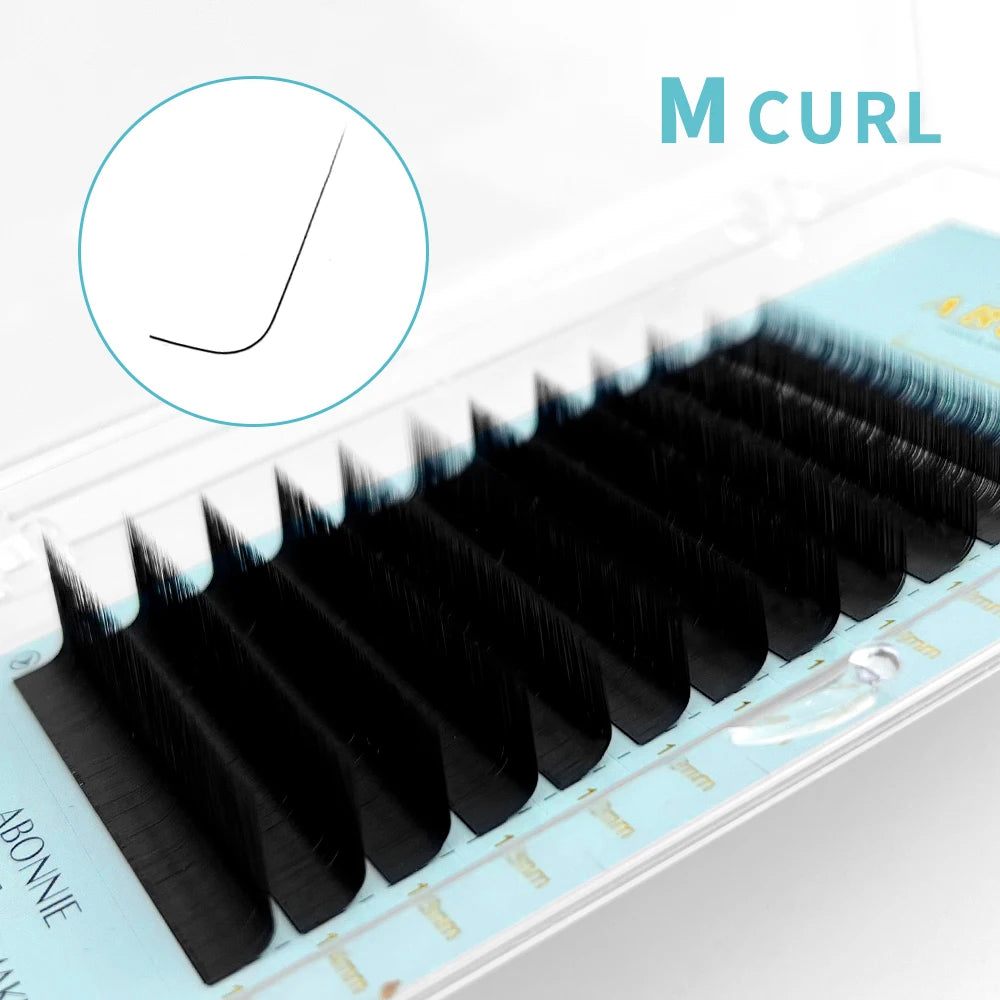 Abonnie LB LJ Curl Cashmere Classic Eyelashes Extensions Mixed Tray LB Curl Eyelashes