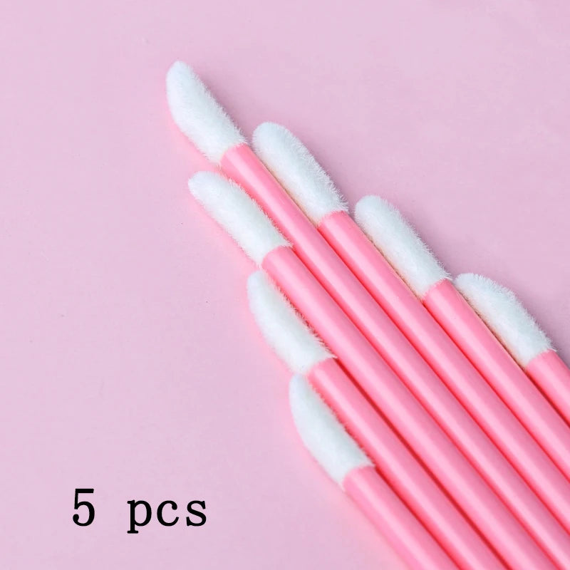 Makeup Brushes 5/50/100 Pcs Black Lip Brushes Applicator Eyelash Brushes Gloss Lipstick Wands Cosmetic Professional Make Up Tool