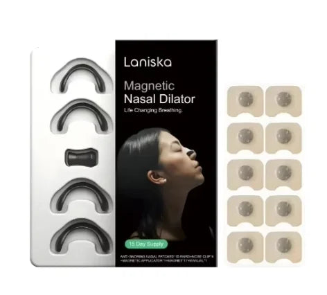 Magnetic Nasal Dilator Anti Snoring Stop Snoring Black Sleep Aid Nose Clip for Men Women