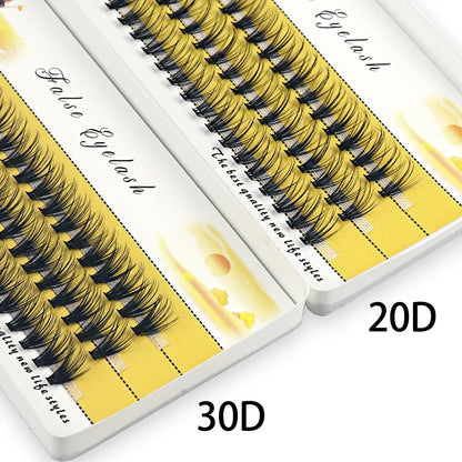 20D/30D Mink Eyelashes 1 Box/60 Bundles Natural Eyelash Extension 3D Russia Individual Eyelash Cluster Makeup Tools Lashes Cilia