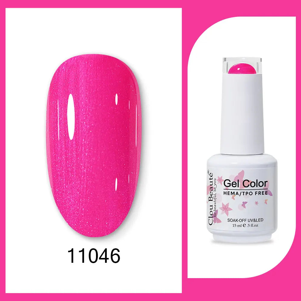 Clou Beaute TPO FREE Nail Gel Polish High Pigment Nail Art Supply Spring Summer Pastal Color Varnish UV Gel Clear Base Top Coat